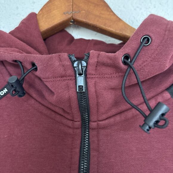 Maroon Peloton Hooded Zip Up Hoodie - Size Medium - Picture 3 of 7